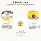 Multi-Function Electric Egg Poacher Steamer