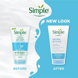 Simple Water Boost Micellar Facial Gel Wash - 150ml