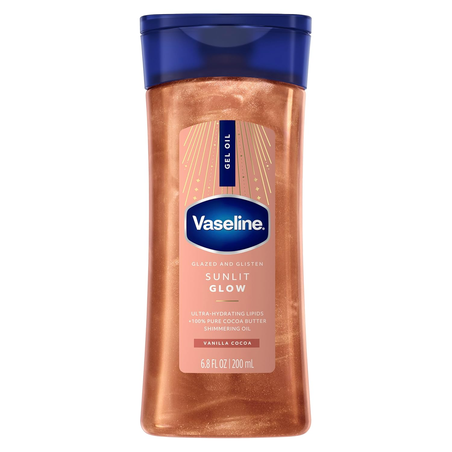 Vaseline Glazed & Glisten Sunlit Glow Body Gel Oil - 200ml