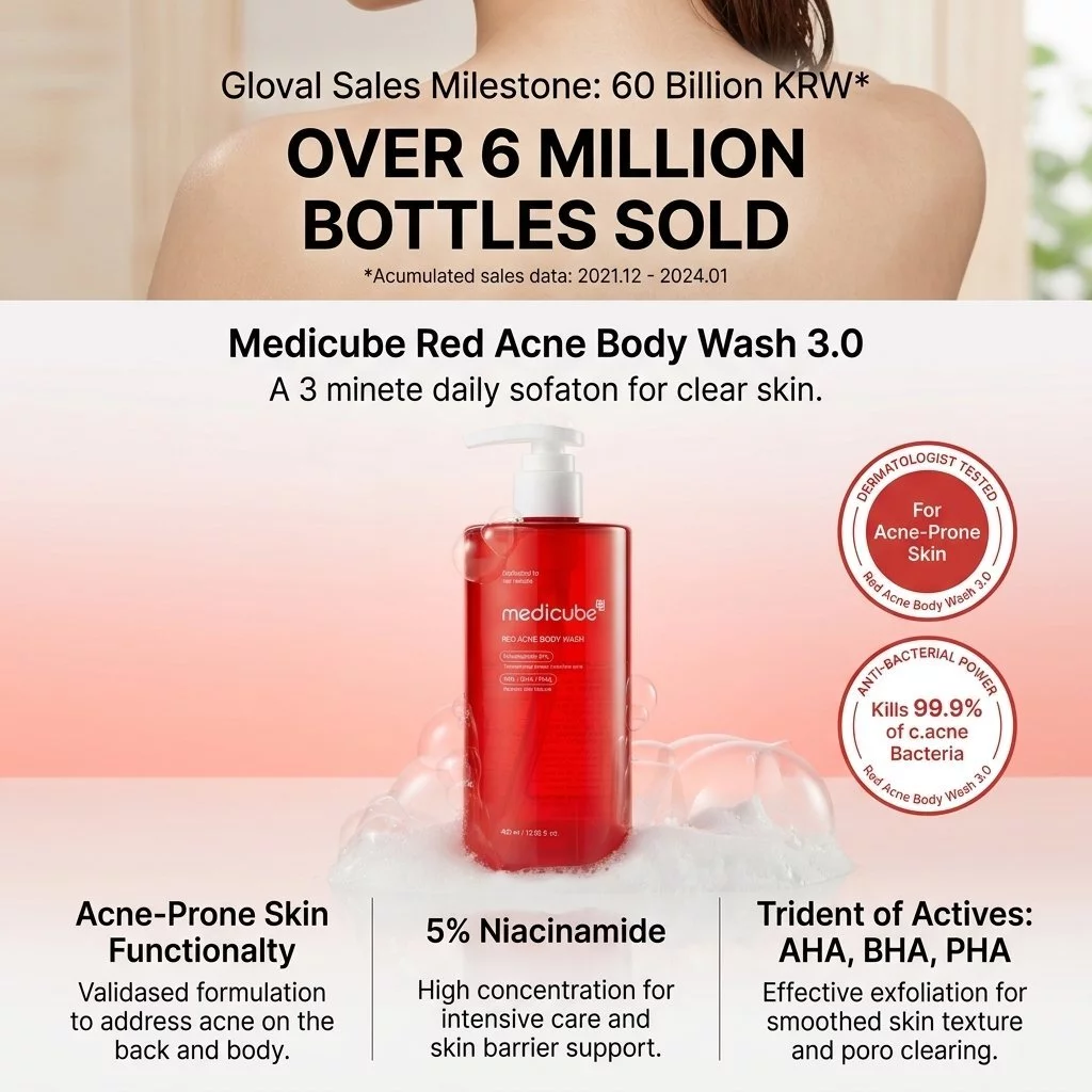 Medicube Red Acne Body Wash 3.0 - 400ml