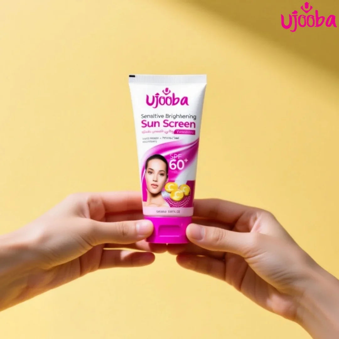 أوجوبا واقي الشمس الساطع الحساس SPF60+ فيتامين C - 150 مل