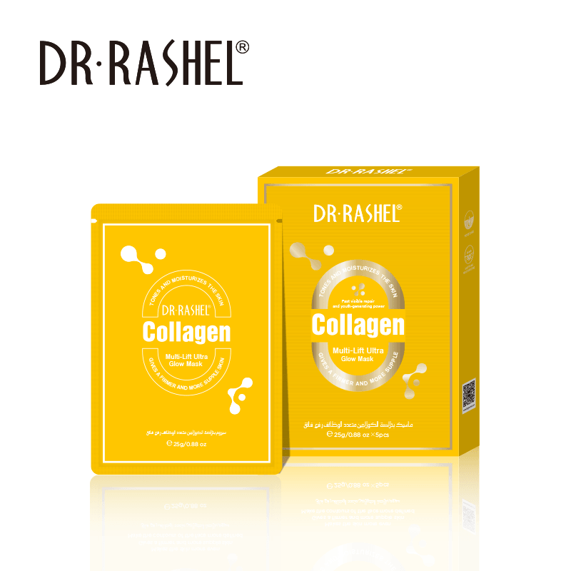Dr.Rashel Collagen Multi-Lift Glow Mask - 10 Pcs × 25g