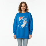 Women's Astronaut Cat Graphic Sweatshirt
