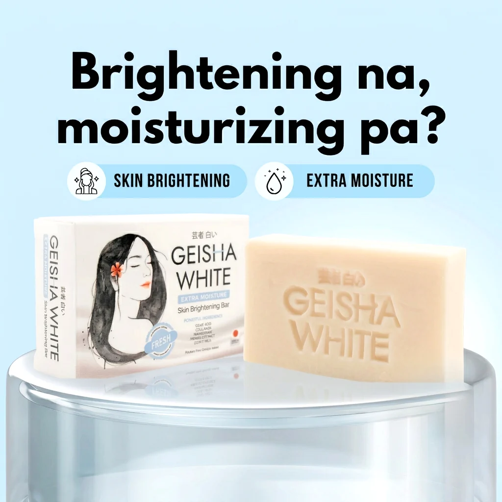 Geisha Soap Extra Moisture Skin Brightening Bar - 65g x 2Pcs