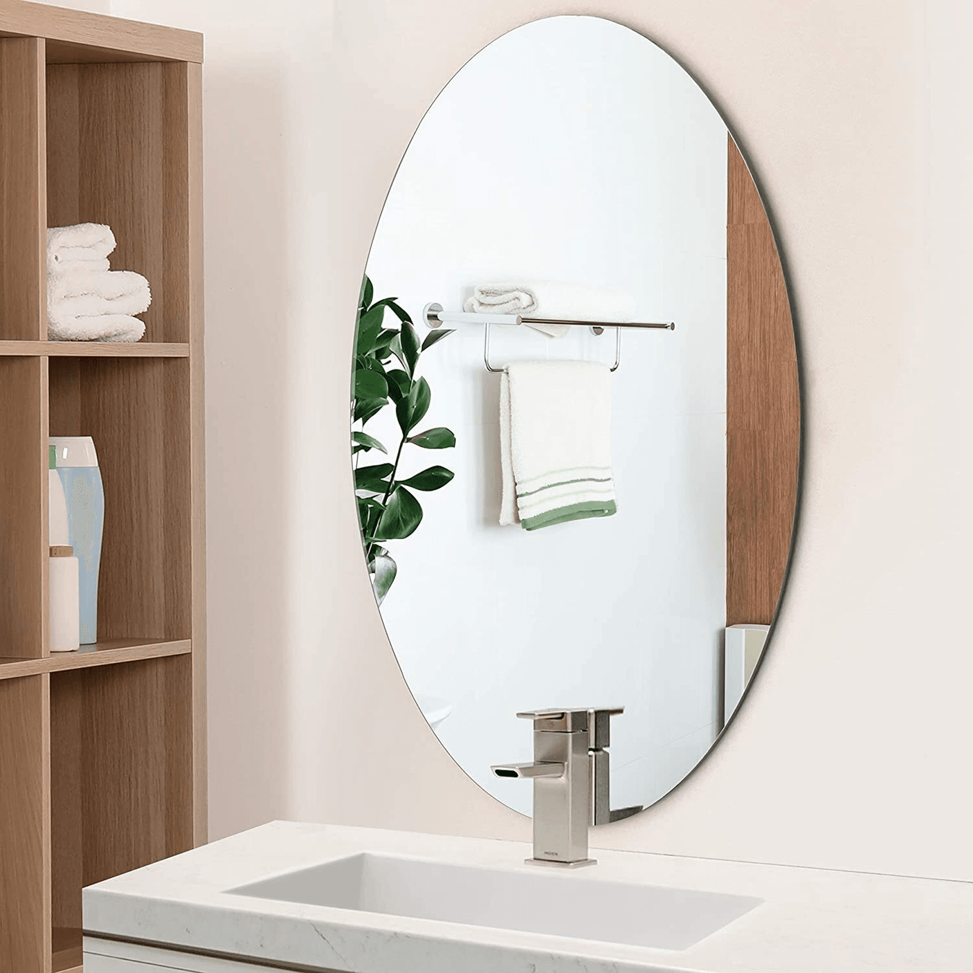 Oval Acrylic Self Adhesive Mirror - 4327
