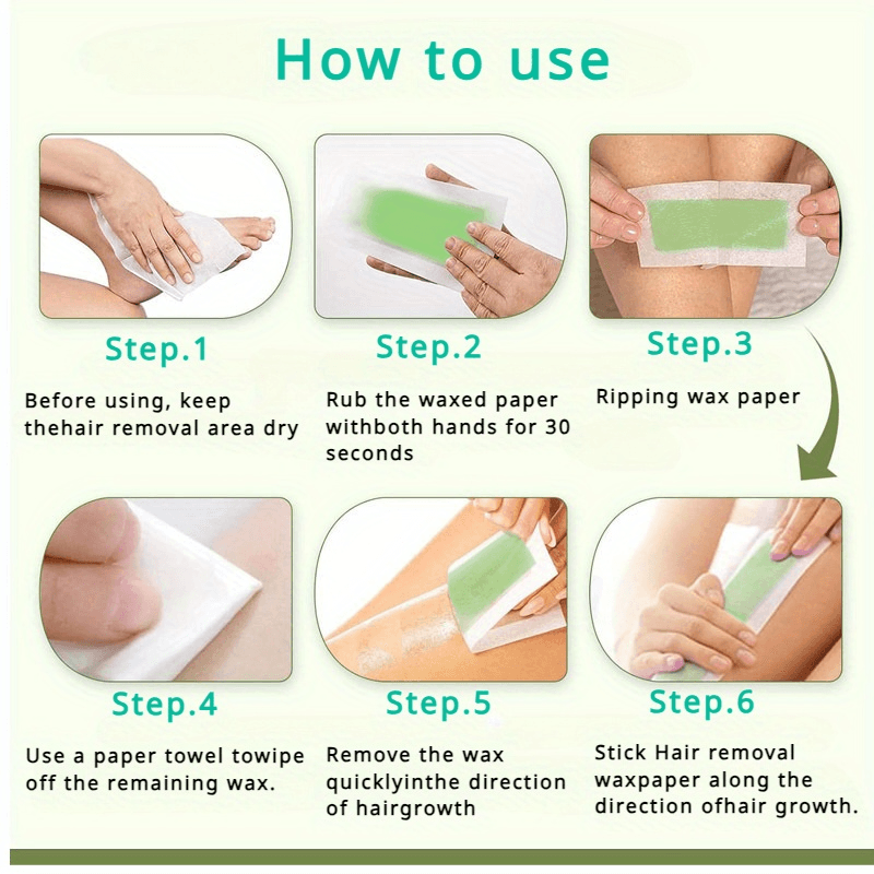 Body Hair Remove Wax Strips - 1 Pcs