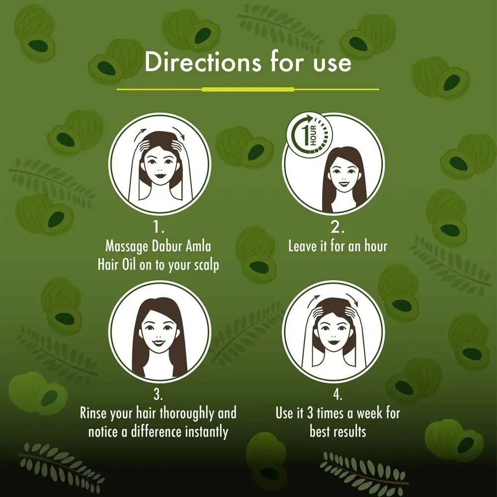 Dabur Amla Hair Oil Original - 300ml + 100ml (Free)