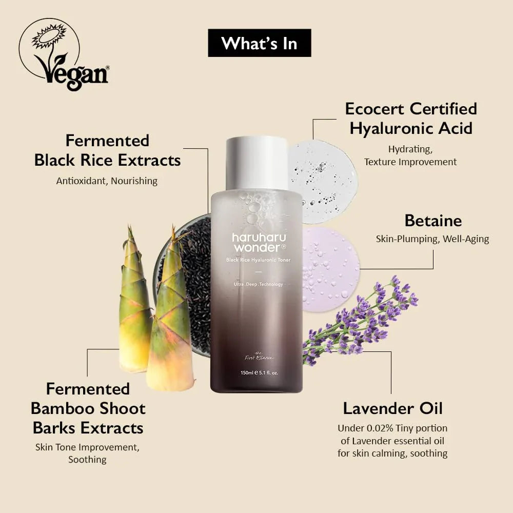 Haruharu Wonder Black Rice Hyaluronic Toner - 150ml
