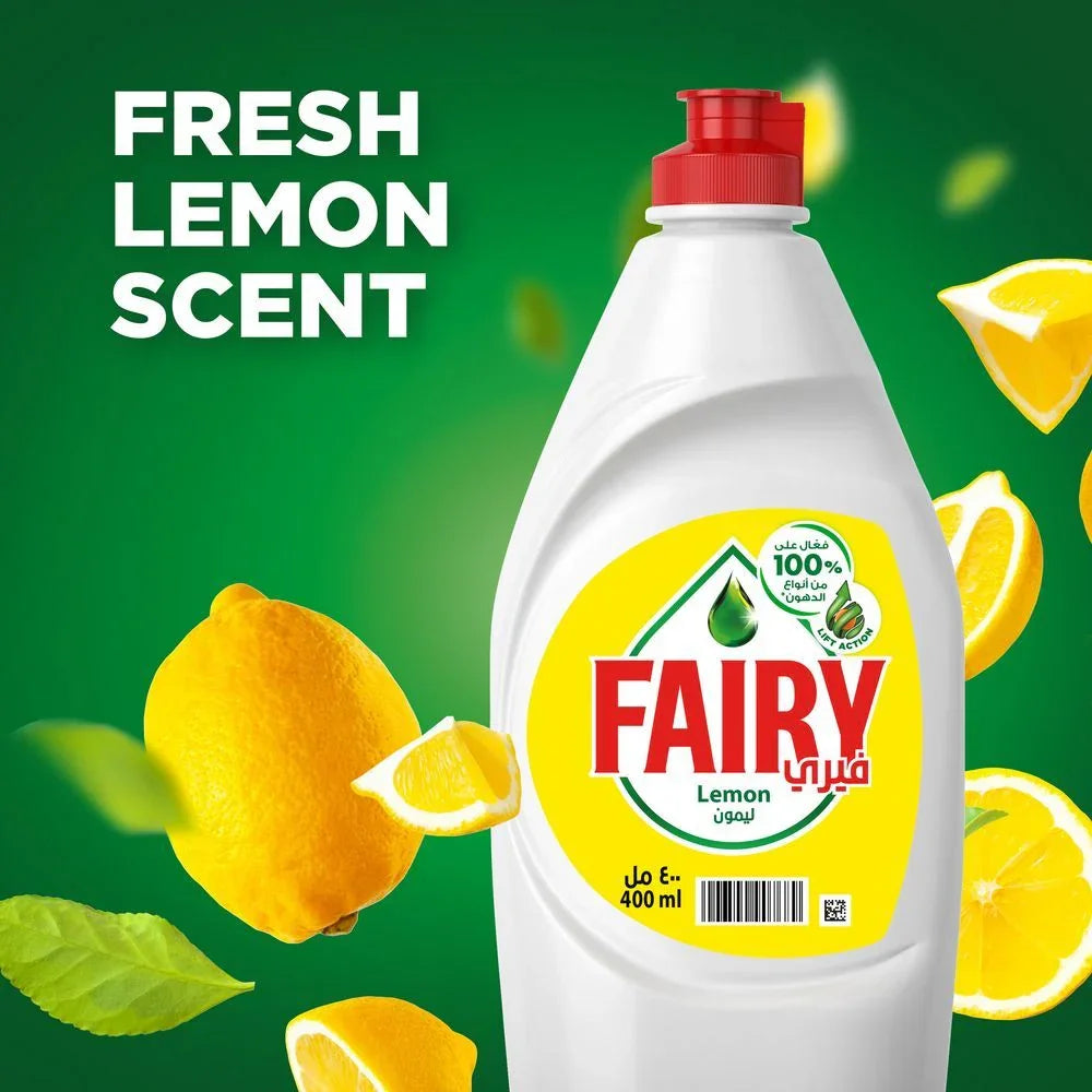 Fairy Lemon Dish Washing Liquid Soap - 400ml