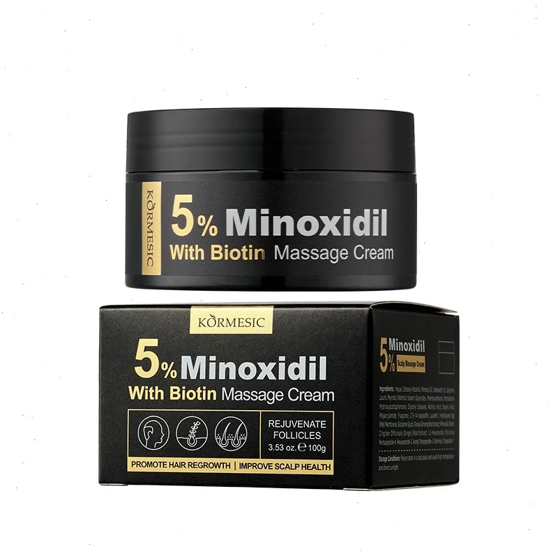 Kormesic 5% Minoxidil With Biotin Hair Massage Cream - 100g