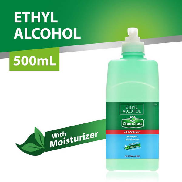 Green Cross Ethyl Alcohol Solution With Moisturizer - 500ml (Pump)