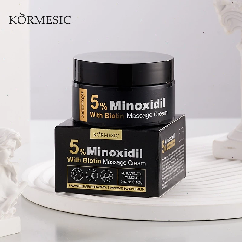 Kormesic 5% Minoxidil With Biotin Hair Massage Cream - 100g