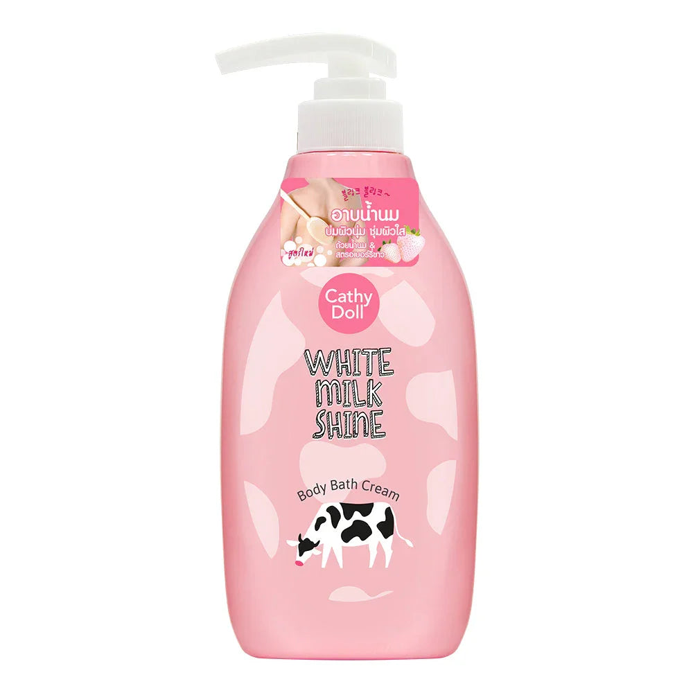 Cathy Doll White Milk Shine Body Bath Cream - 450ml