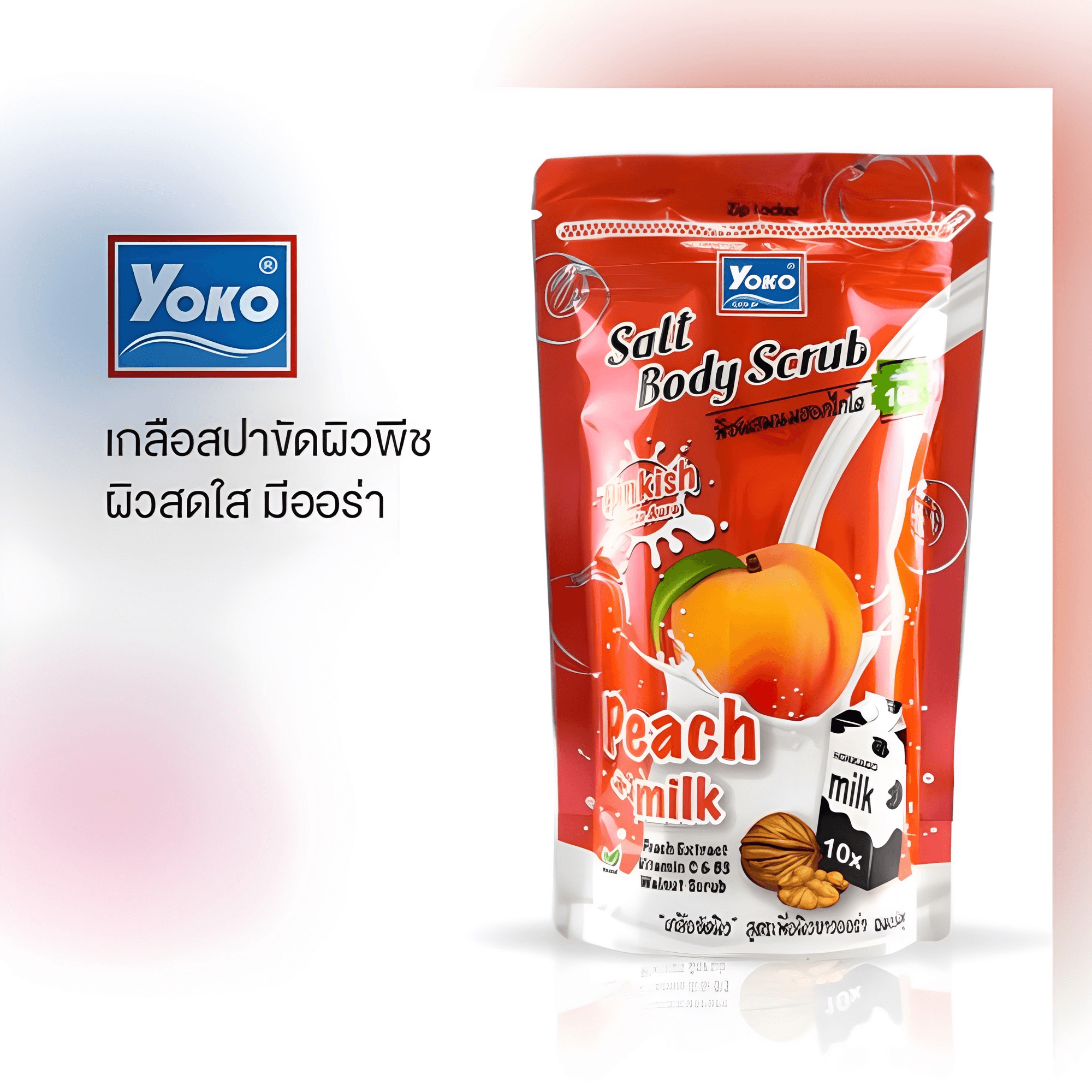 Yoko Gold Salt Body Scrub Peach + Milk - 350g