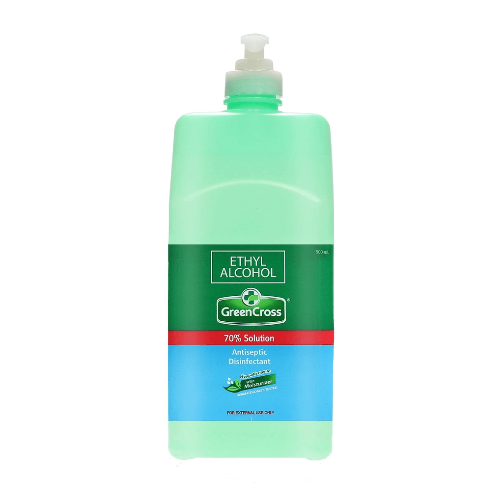 Green Cross Ethyl Alcohol Solution With Moisturizer - 500ml (Pump)