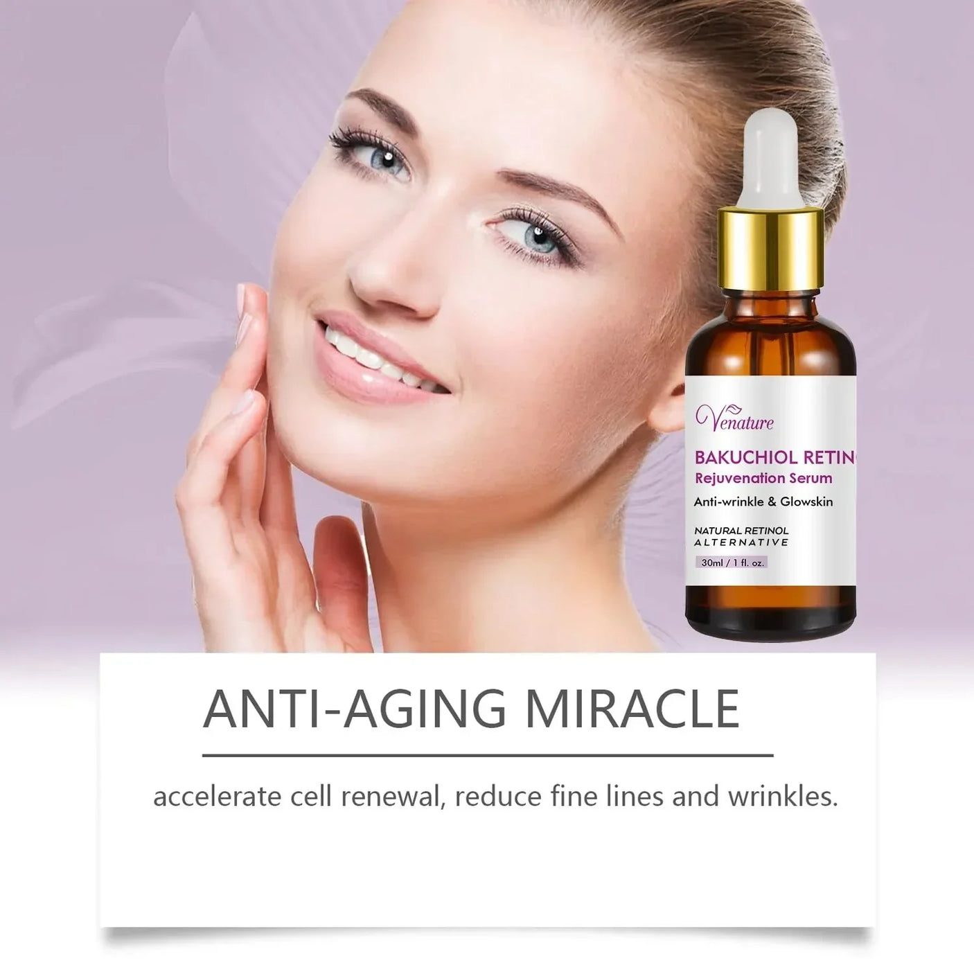 Venature Bakuchiol Retinol Rejuvenation Serum - 30ml