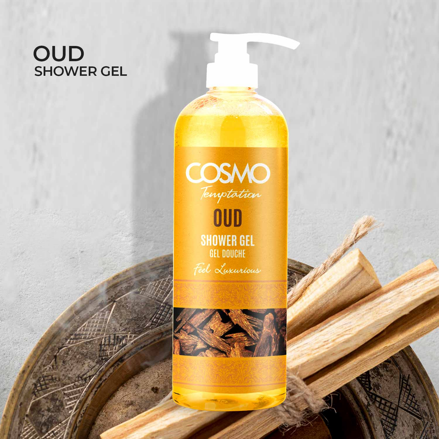 Cosmo Temptation Oud Shower Gel - 1000ml