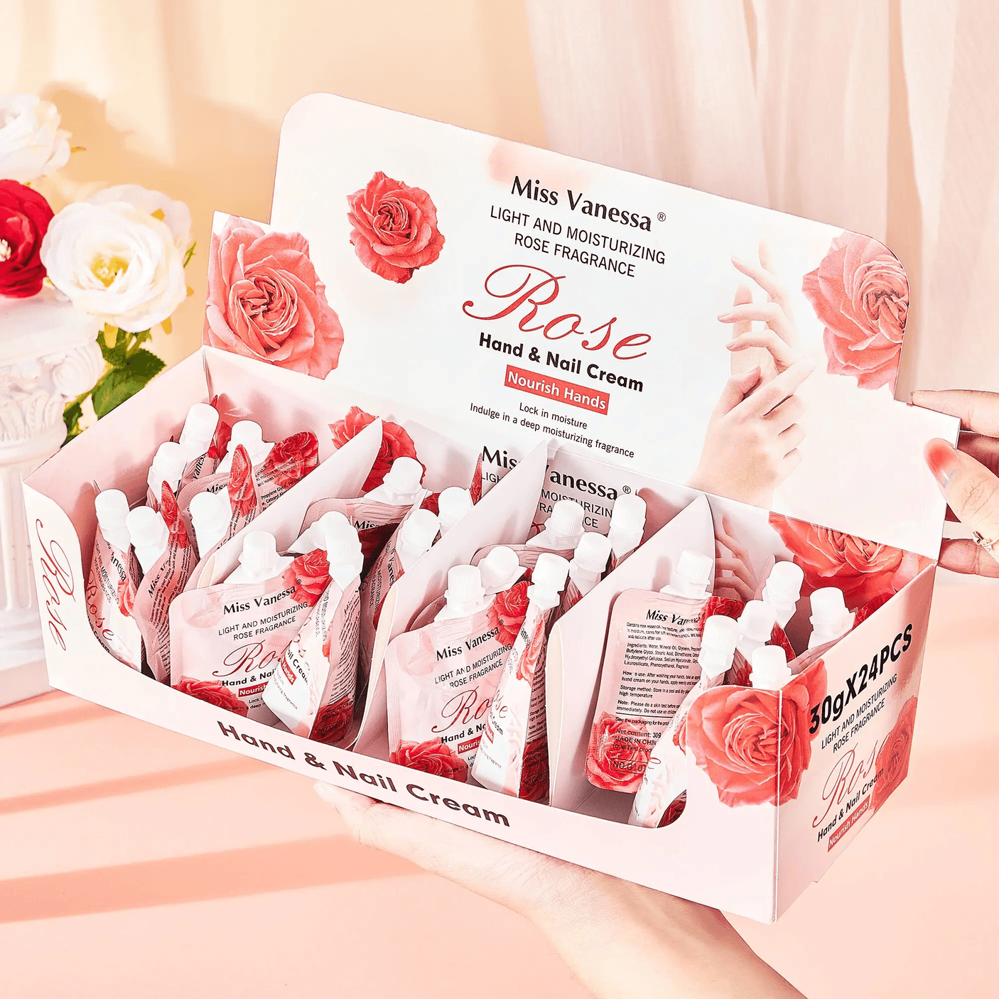 Miss Vanessa Rose Hand & Nail Cream - 30g (1 Pcs)