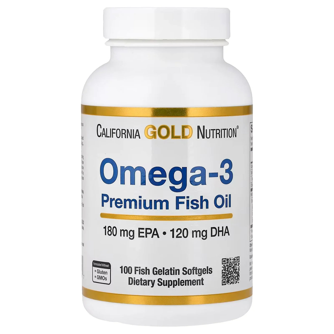 California Gold Nutrition Omega-3 Premium Fish Oil - 100s