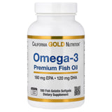 California Gold Nutrition Omega-3 Premium Fish Oil - 100s