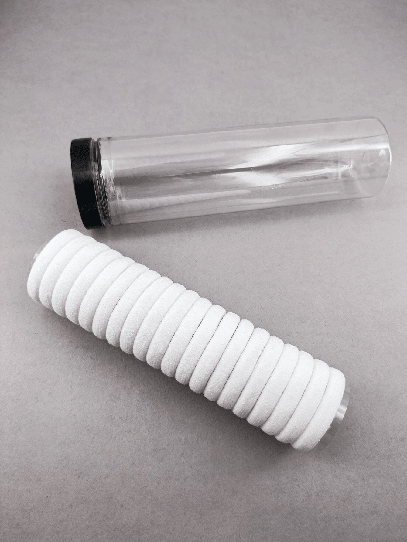 شريط مطاطي مرن من النايلون للشعر بدون درزات (أبيض) - 72 قطعة