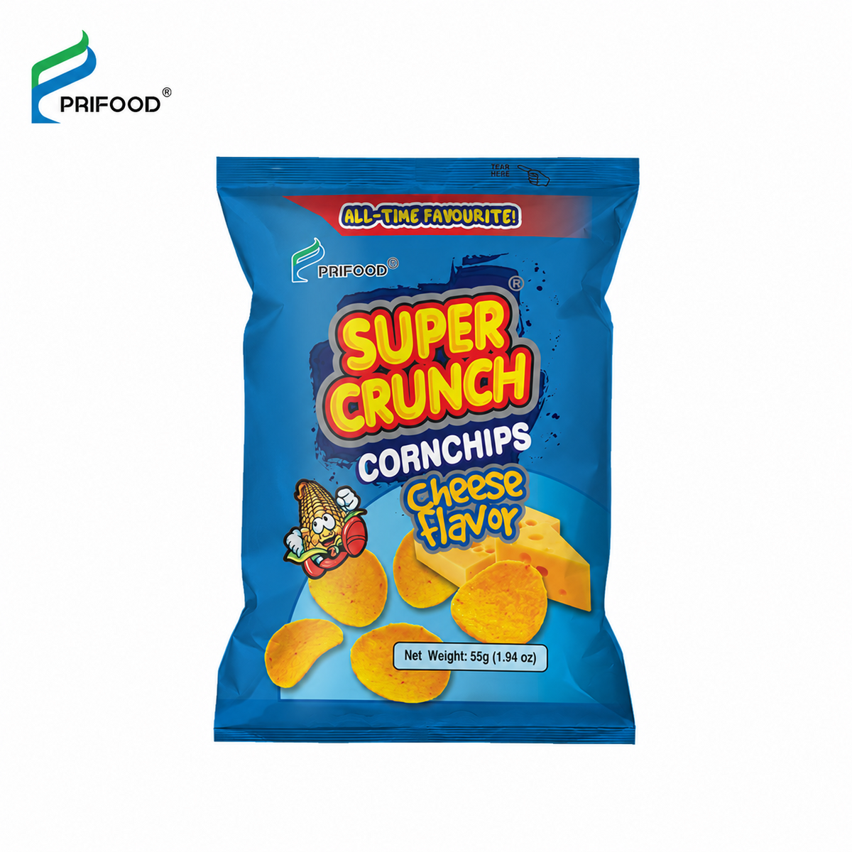 Super Crunch Corn Chips Cheese Flavor - 55g