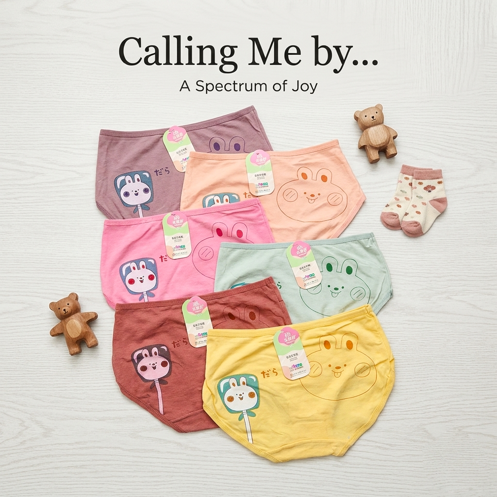 Women's Cartoon Design Breathable Briefs 3Pcs Set #320