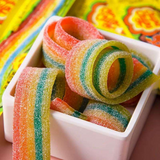 Chupa Chups Sour Belt Soft & Chewy Candy Mixed Fruit Flavour - 10g × 6Pcs