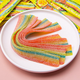 Chupa Chups Sour Belt Soft & Chewy Candy Mixed Fruit Flavour - 10g × 6Pcs