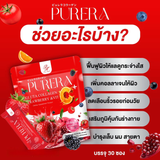 Pure Herb Purera Gluta Collagen Strawberry & Vit C+ - 15g x 30 Sachets