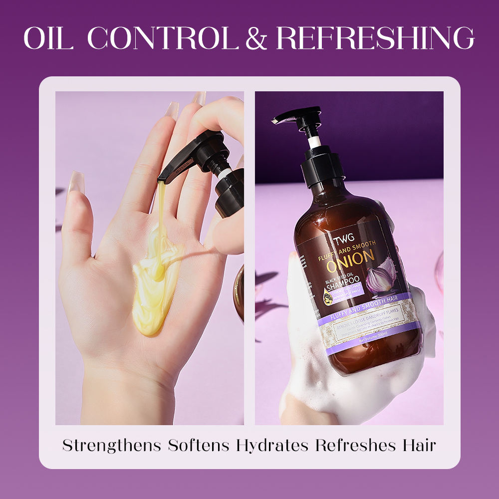 TWG Fluffy & Smooth Onion Black Seed Oil Shampoo - 500ml