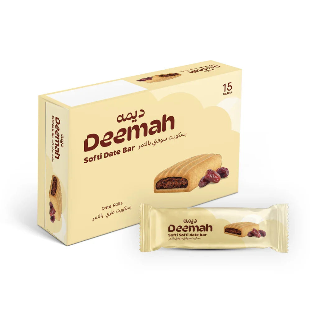 Deemah Softi Softi Date Bar Biscuit - 15 Packets × 31g
