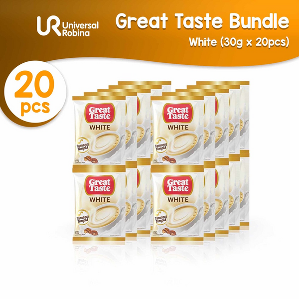 Great Taste 3 In 1 White Coffee Mix 10 x 30g (1+1) Offer