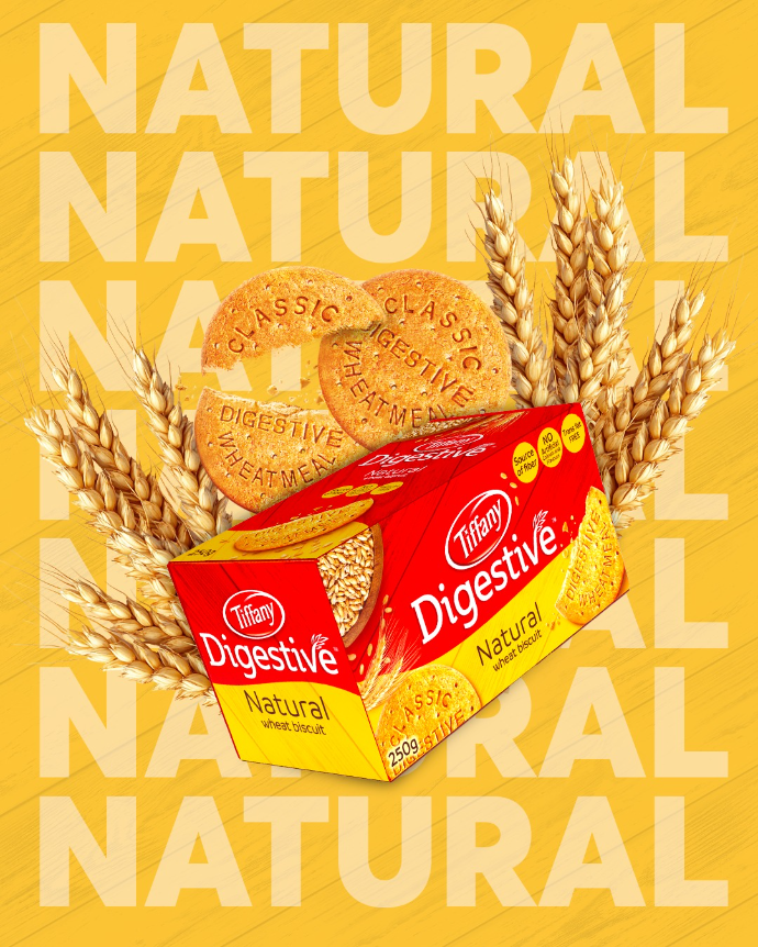 Tiffany Digestive Natural Wheat Biscuit - 250g