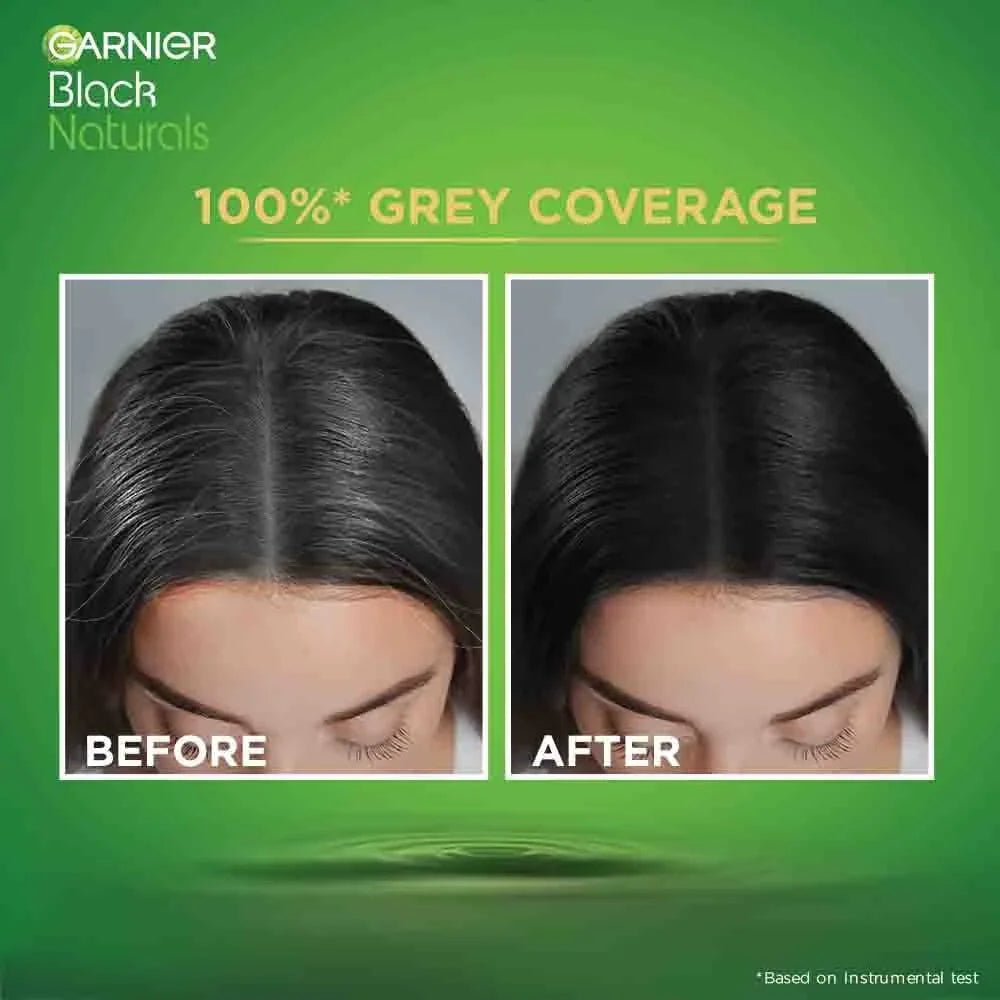 Garnier Black Naturals Hair Color Shade 1.0 Deep Black - 20ml+20g