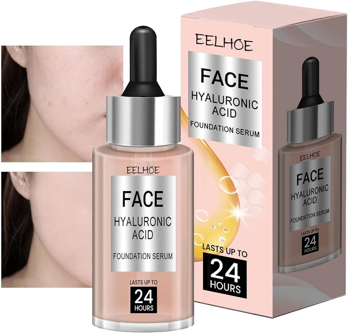 EELHOE Face Hyaluronic Acid Foundation Serum - light color