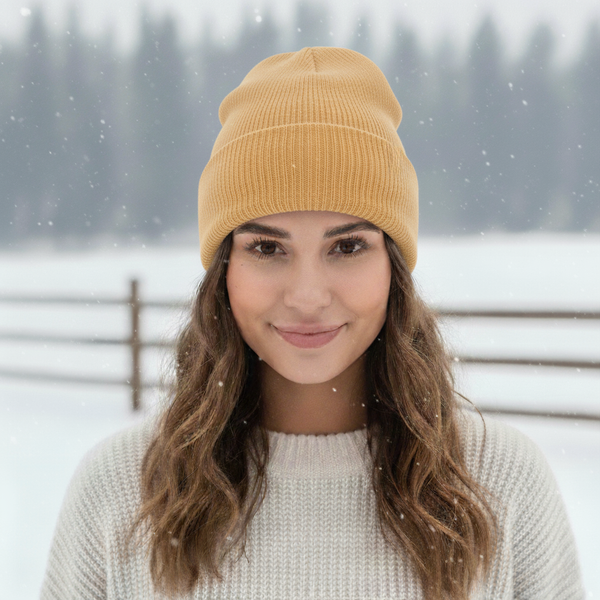 Plain Ribbed Winter Warm Knitted Hat