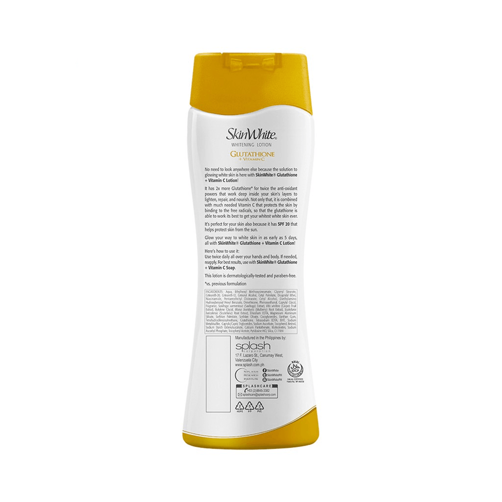 Skin White Glutathione Lotion SPF20 200ML Pinoy Hyper Kuwait Skin White Glutathione Lotion SPF20 200ML Pinoy Hyper Kuwait