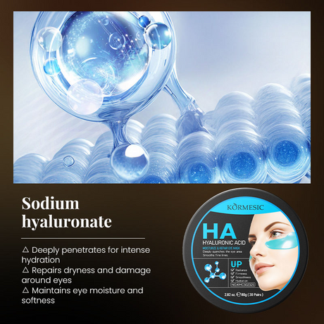 Kormesic Hyaluronic Acid Moisturize & Repair Eye Mask - 80g (30 Pairs)