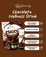 Glowming Choco Powder Drink Mix - 10 Sachets x 20g