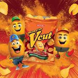 Jack 'n Jill V Cut Potato Chips Spicy BBQ - 60g (2+1) Offer