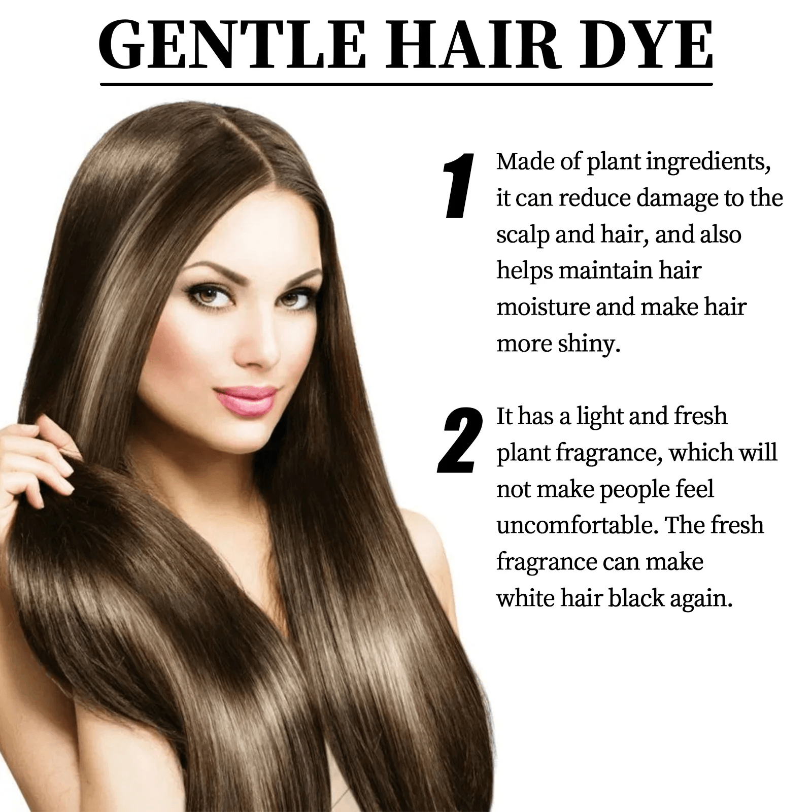 كريم صبغ الشعر بالفواكه من EELHOE بني أسود - 80 مل