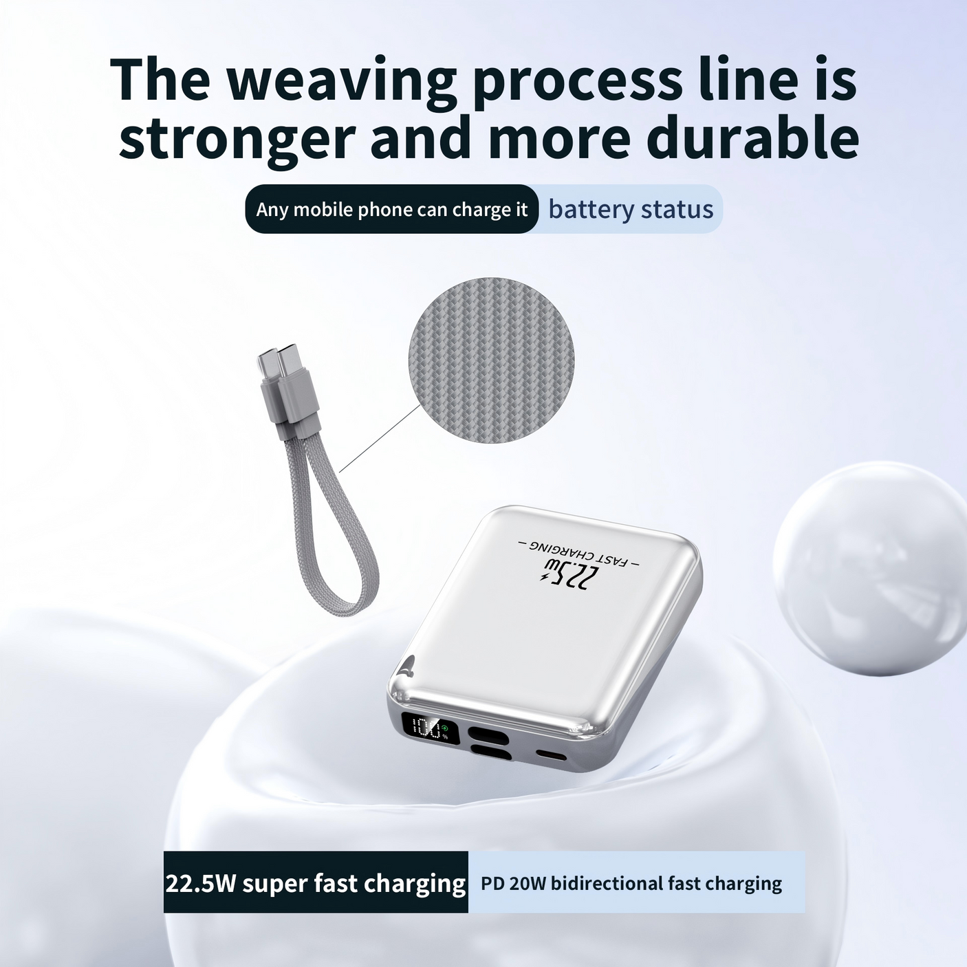 HMT 22.5W Mini Fast Charging Power Bank 10000mAh PB-1002