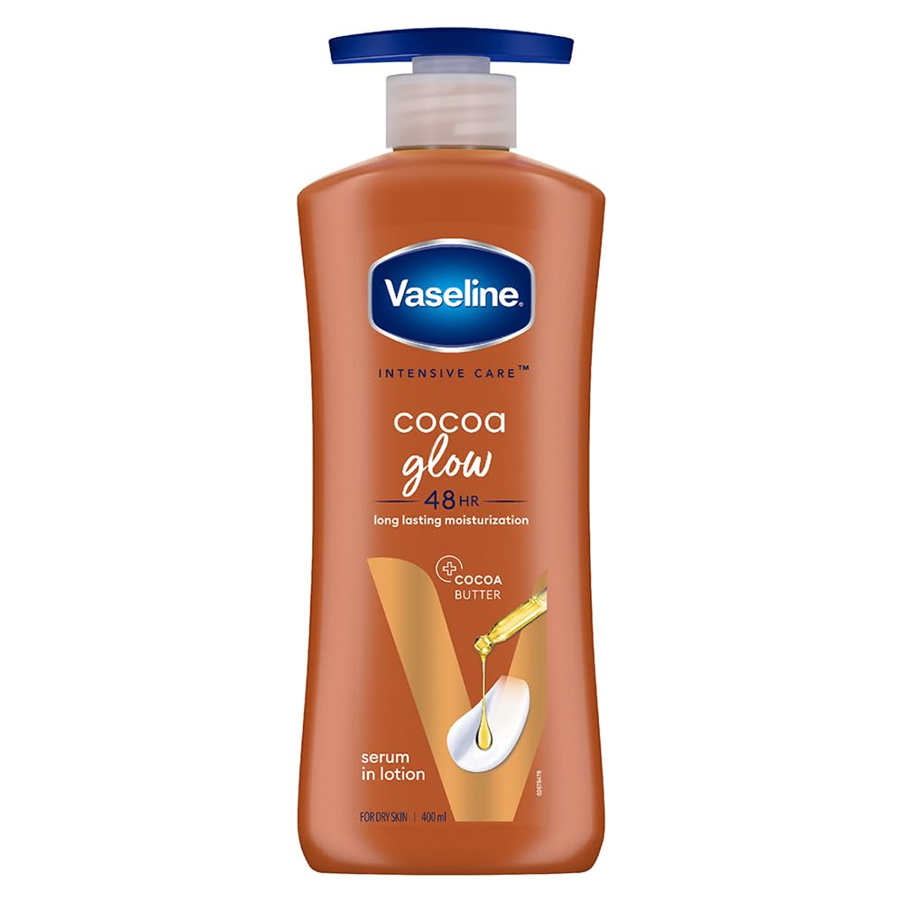 Vaseline Cocoa Glow 48H Serum In Body Lotion - 400ml