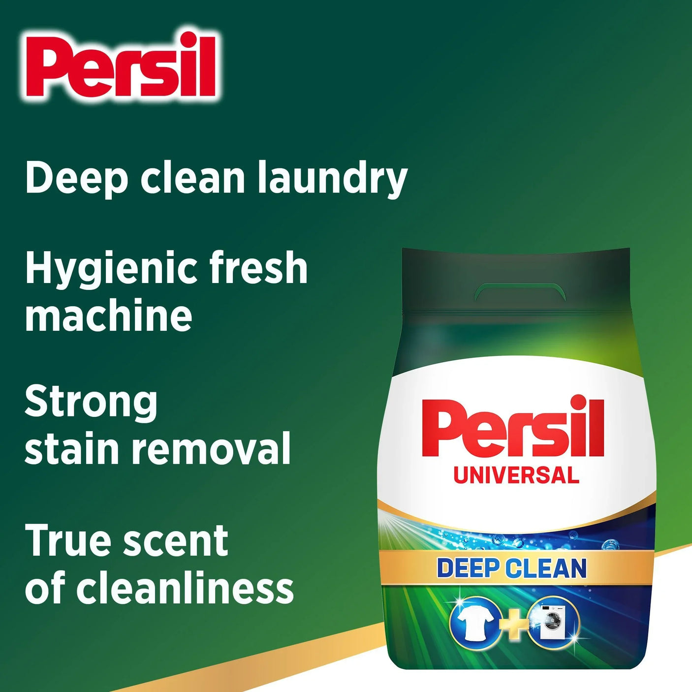 Persil Deep Clean Universal Powder Laundry Detergent For Front Load - 5kg