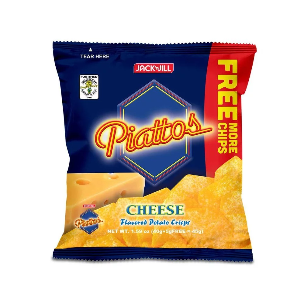 Jack 'n Jill Piattos Cheese Flavored Potato Crisps - 45g