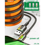 كابل بيانات Moxom Auto Power OFF QC3.0 Type C MX-CB120