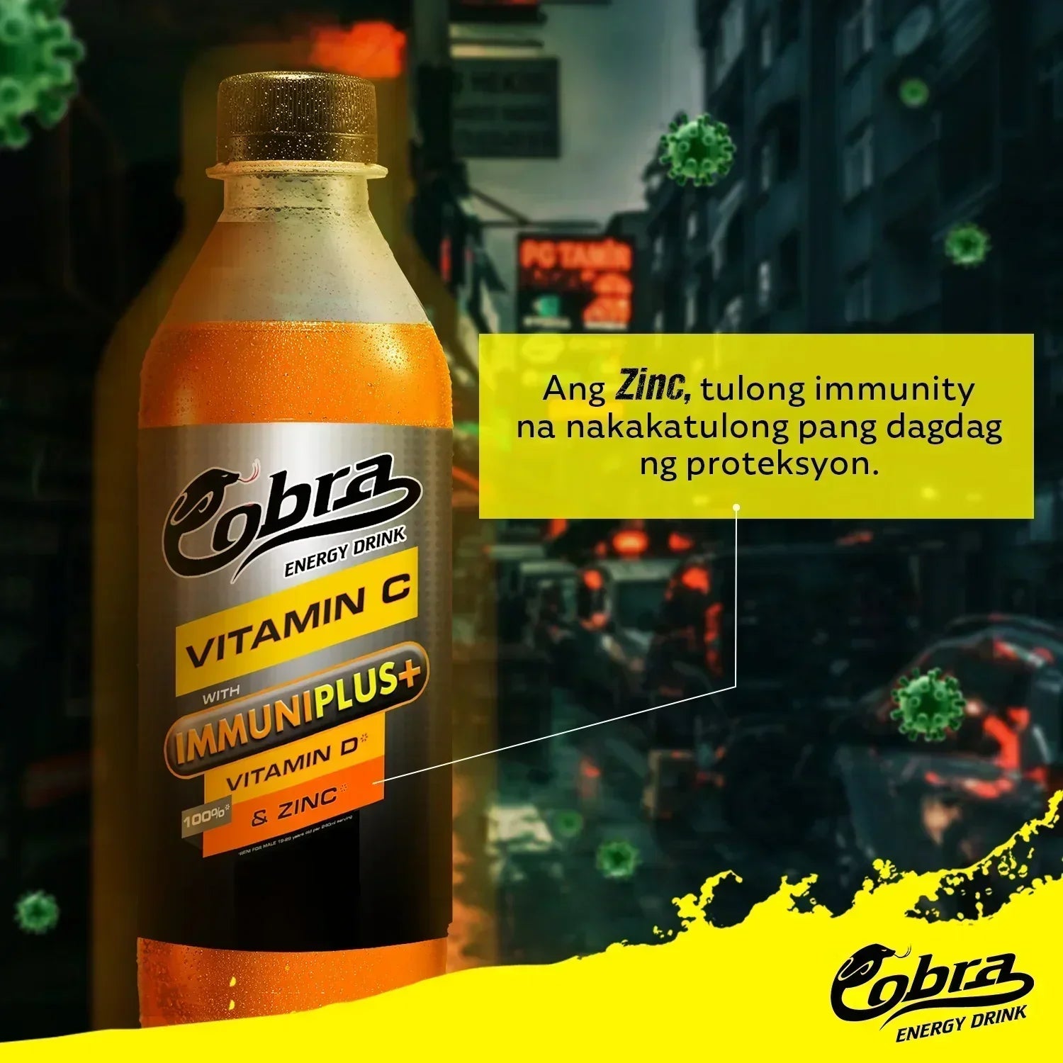 Cobra Energy Drink Vitamin C with IMMUNIPLUS+ - 330ml