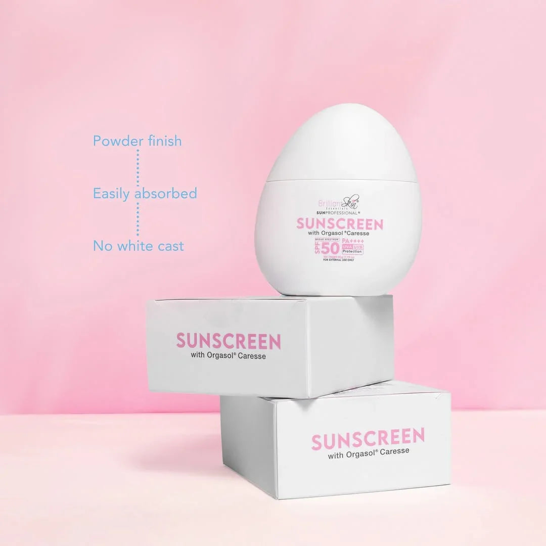 Brilliant Skin Sunscreen With Orgasol Caresse SPF50 PA++++ - 50g