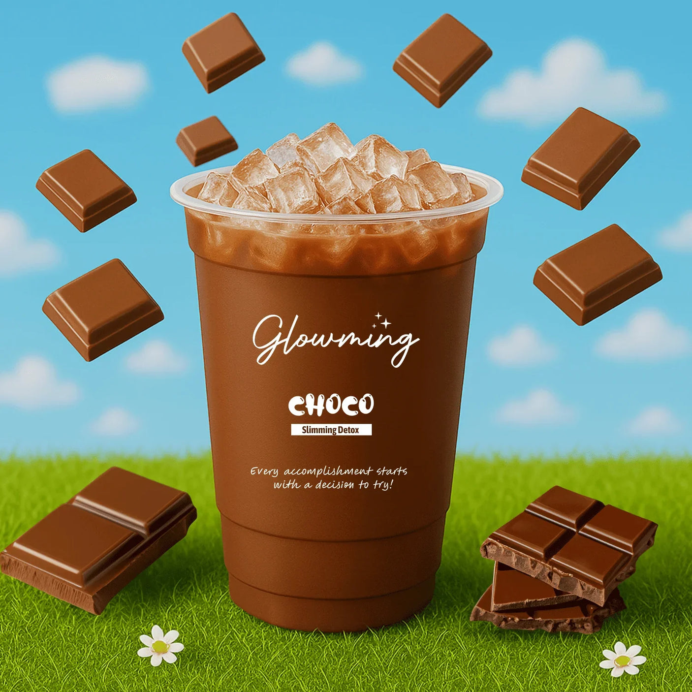 Glowming Choco Powder Drink Mix - 10 Sachets x 20g